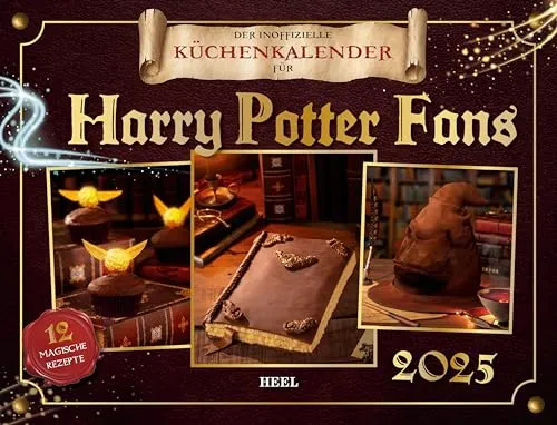 Der inoffizielle Küchenkalender für Harry Potter Fans 2025: mit 12 zauberhaften Rezepten. Das perfekte Geschenk für alle Potterheads. Eintragkalender 2025