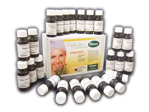 Finnsa Exclusiv Duftbox 24x15ml Saunaaufguß Saunakonzentrat Saunaduft Aufguss