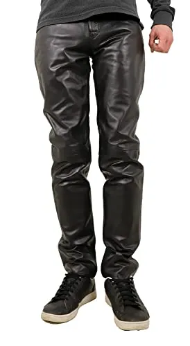 Produktbild Maddox Herren Lederhose Olaf aus Lammnappa schwarz