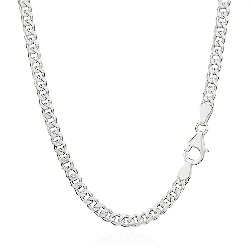 NKlaus 45cm Panzerkette 925 Silber - Ketten für Herren – elegante Halskette aus 925 Sterling Silber, robust und perfekt für den täglichen Gebrauch, mit einem markanten Gewicht von 11,2g für einen stilvollen Auftritt.