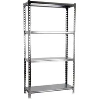 PROREGAL® Schwerlastregal MID METAL SHARK, 150x80x30cm - Schwerlastregal mit 4 verstellbaren Böden, Traglast 180kg pro Ebene, schnell in 10-15 Minuten montierbar, ideal für Werkstatt und Lager.