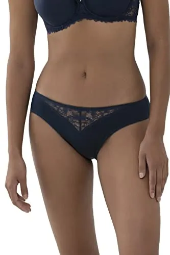 Mey Dessous Serie Luxurious Damen Mini-Slips Night Blue XS(36) - Funktionsunterwäsche mit elegantem Design, flachem Bund und weichen Beinabschlüssen für höchsten Tragekomfort und Stil.