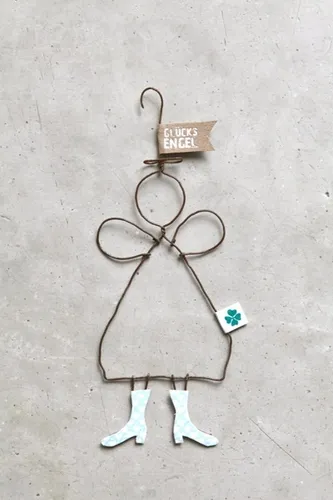 Good old friends Schutzengel 'GLÜCKS ENGEL' aus Draht