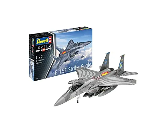 Revell Flugzeugmodell F-15E Strike Eagle 03841 - Flugzeugmodell der F-15E Strike Eagle, detailgetreu und ideal für Modellbau-Enthusiasten.