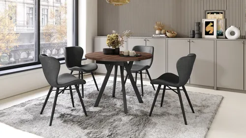 Produktbild Design Esstisch Aldo ausziehbar 90-145 cm rund