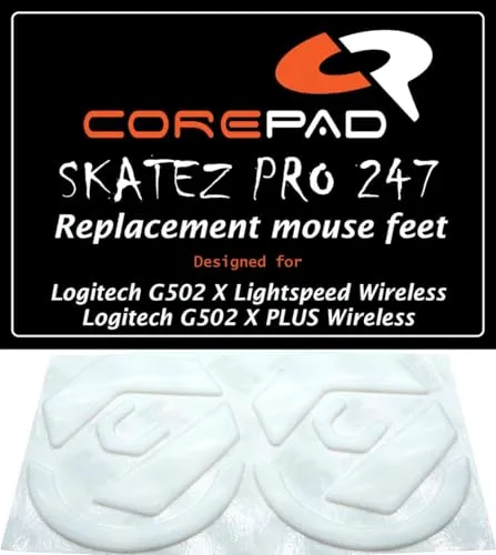 Corepad Skatez PRO 247 Ersatz Mausfüße kompatibel mit Logitech G502 X Lightspeed/Logitech G502 X PLUS Wireless