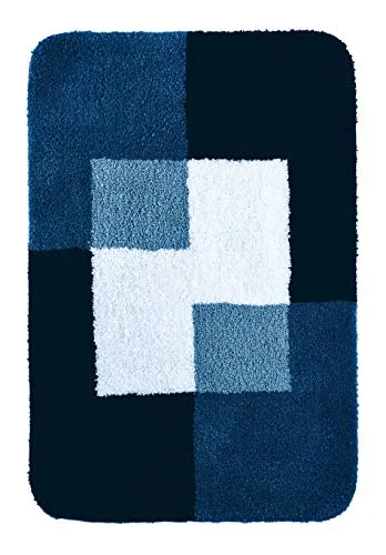 RIDDER Badezimmerteppich Coins blau 60x90 cm