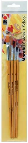 Marabu Synthetikhaarpinsel-Set Universal 'Creativ + School'