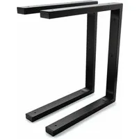 HEVVA Doppelte Waschtischhalterung 35 cm - Schwerlastträger - Regalträger & -stützen, robustes 2er Set aus seidenmattem Metall für langfristige Nutzung und Korrosionsschutz, ideal für Aufsatz-Waschbecken.