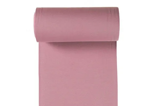 maDDma Stoff Bio Bündchenstoff Schlauchware 35(70)cm breit ab 25cm Jersey, 043 - mauve