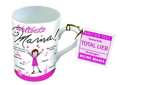 PPD Porzellan Henkelbecher Tasse Weltbeste Mama
