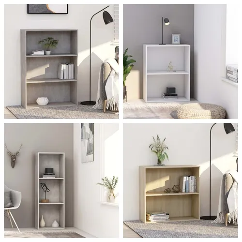 Bücherregal Holzwerkstoff Wandboard - Stilvolles Wandregal für Ihr Zuhause - Regal aus Holzwerkstoff in Altholz-Optik, ideal für Bücher und Dekoration, Höhe: 114 cm, Breite: 40 cm, Länge: 80 cm, sorgt für Ordnung und Stil in jedem Raum.