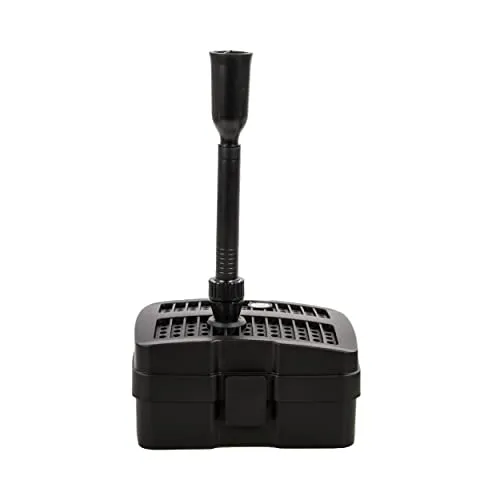 AquaForte GFU-2505 Springbrunnenpumpe mit UV-C - Leistungsstarke Springbrunnenpumpe (24W) für bis zu 1,5 m³ Teichgröße. Mit biologischer Filterung und Anschlussoptionen für flexibles Setup sorgt sie für klares Wasser und eine lebendige Teichatmosphäre.