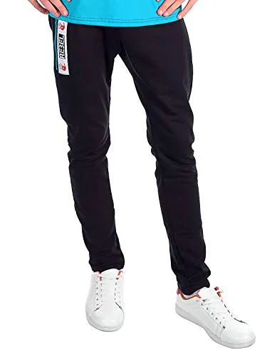 BEZLIT Jungen Freizeit Sport Stoff Hose 30144 Schwarz-Türkis 122