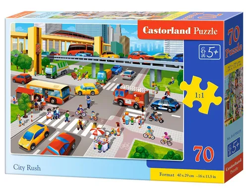 Puzzle 70 elementów City Rush CASTORLAND B-070039 CASTOR 5904438070039