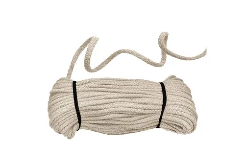 maDDma Kordel 50m Baumwollkordel 5 mm geflochten, hellbeige