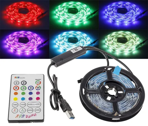 SONDERPOSTEN CT23482 LED-Stripe Set, RGB, 3,5m, Farbwechsel, IR-FA+App-Control