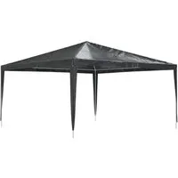 vidaXL Profi Partyzelt 4x4m - UV- und Wasserbeständig - Pavillon für Gartenpartys, stabiler Rahmen aus rostfreiem Stahl, einfach aufzubauen, ideal für Outdoor-Veranstaltungen.