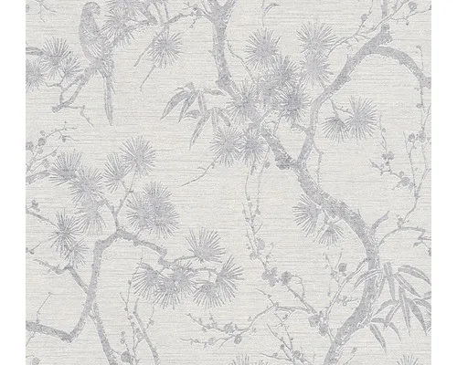 Vliestapete 37867-3 Metropolitan Stories 2 Äste weiß in silber von A.S. Création