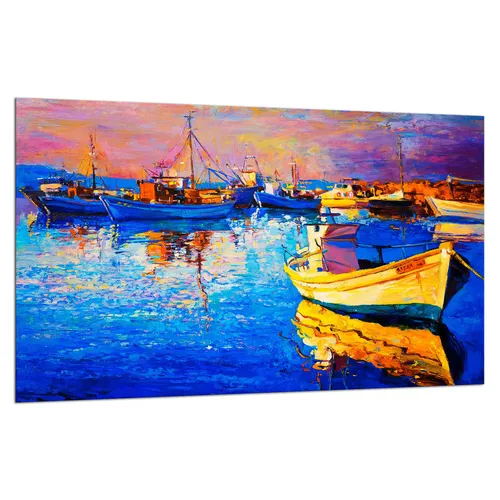 Herdabdeckplatte Ceranfeldabdeckung Spritzschutz Glas 80x52 Boot