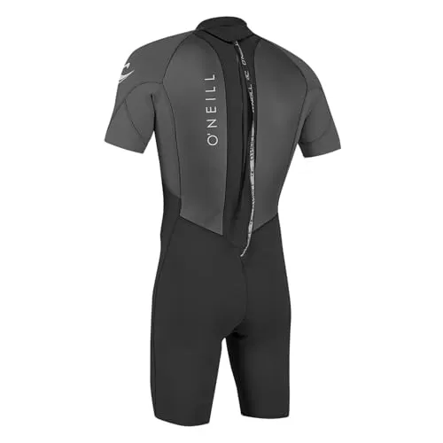 O'Neill Reactor-2 2mm Back Zip S/S Spring Herren Shorty Neoprenanzug - Vielseitiger Shorty für Wassersport: Ultraflex-Neopren bietet hohe Bewegungsfreiheit und Komfort. Mit strategisch platzierten Nähten und einem praktischen Back-Zip für einfaches An- und Ausziehen. Ideal für Surf- und SUP-Abenteuer.