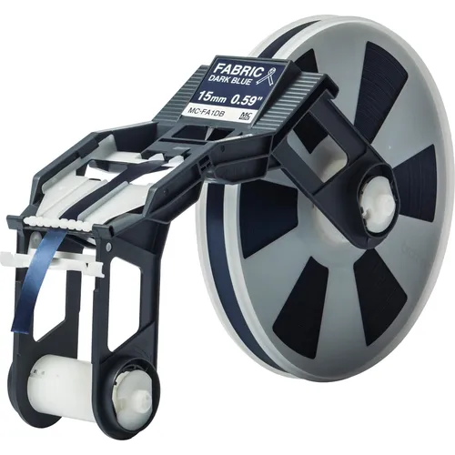 Produktbild Brother MC-FA1DB Textil-Bandkassette dunkelblau (BxL 15mm 300m) (MCFA1DB)