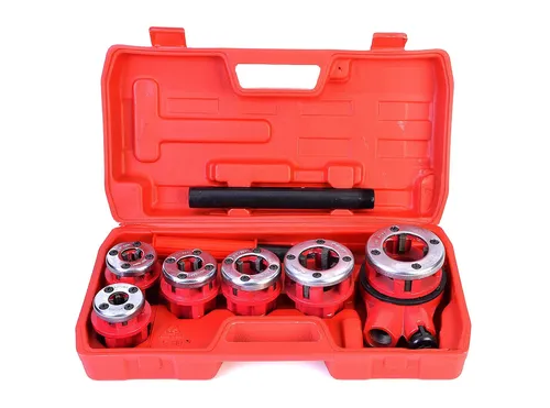 Gewindeschneid-Satz 6 Teile - Gewindebohrer & Schneideisen Set - Gewindebohrer & -schneider, hochwertiger Satz für präzise Gewinde in Metall, ideal für Werkstätten und Heimwerker.