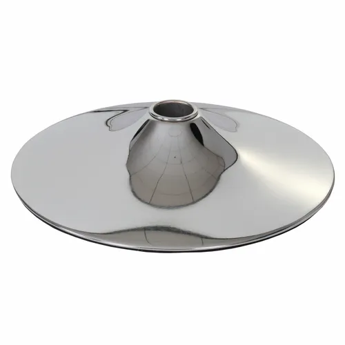 Fußplatte Fuß Fußteller für Barhocker Loungesessel, chromoptik ~ Ø 41cm