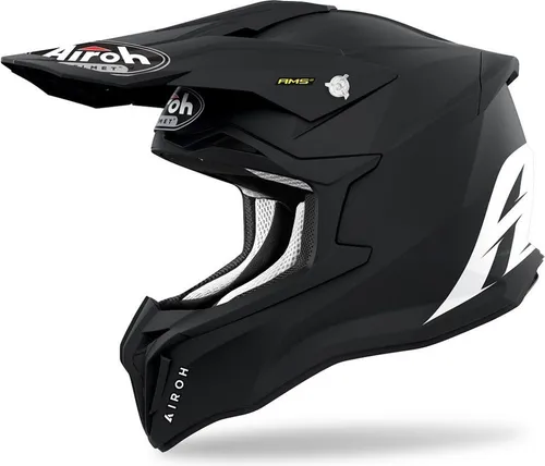 Airoh Motocross-Helm Strykker Schwarz Matt - Motorradhelm in Größe L, bietet optimalen Schutz und stylisches Design für Erwachsene, ideal für Motocross-Fans.