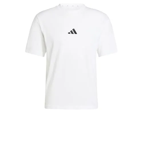 ADIDAS Herren Shirt Essentials Small Logo Single Jersey - T-Shirts, weiches Single Jersey für optimalen Tragekomfort, sportlicher Look durch aufgesticktes 3-Streifen Logo, ideal für jeden Anlass.