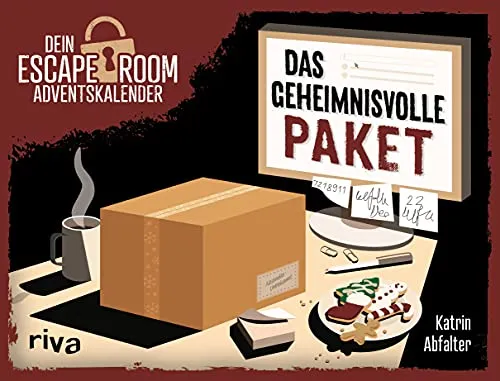 Dein Escape-Room-Adventskalender – Das geheimnisvolle Paket - Unterhaltungsliteratur mit 24 packenden Rätseln für spannende Escape-Krimi-Abenteuer. Ideal als Geschenk für Spielefans ab 12 Jahren.