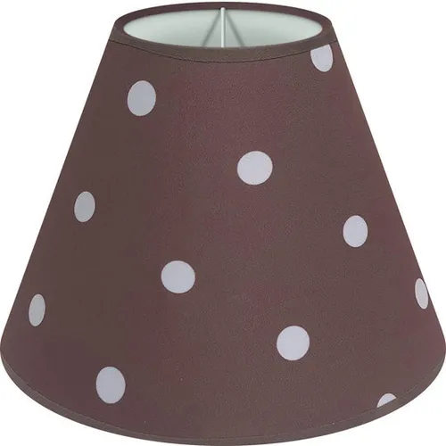 Lampenschirm Tischleuchte Stehlampe Hängeleuchte Braun Punkt Stoff E27 M