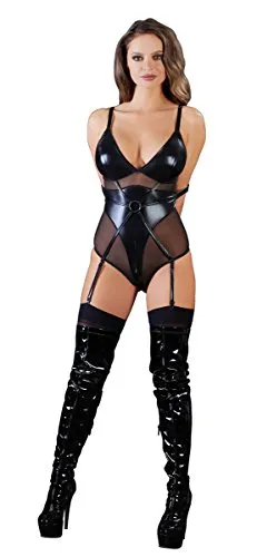 Cottelli Collection Damen 26414701041 Body, Schwarz (Nero 001), L EU