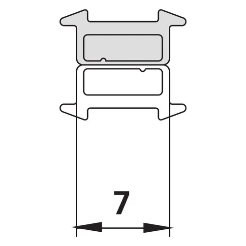 Kermi Magnetleiste Typ B 2000 mm für Duschkabinen von Kermi