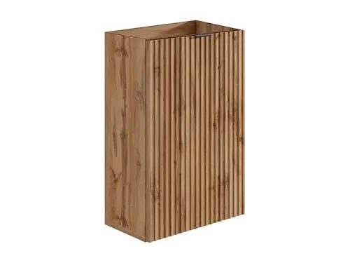 Vente-unique-Handwaschbeckenschrank geriffelt in braun von Vente-unique