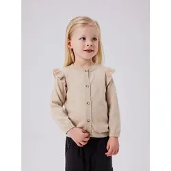 Name It Strickjacke NMFABINNE LS KNIT CARD rosa 122/128 EU - Kinder-Pullover & Strick, aus weichem Materialmix mit 74% Baumwolle, ideal für gemütliche Tage und maschinenwaschbar.