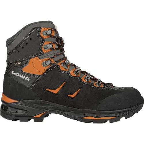 LOWA Herren Trekkingschuhe Camino GTX - Hochwertige Trekkingschuhe aus Nubuk-Leder mit GORE-TEX-Futter, ideal für anspruchsvolles Gelände. Flexibel, anpassbar und mit VIBRAM-APPTRAIL-Sohle für besten Grip.