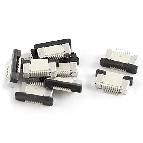sourcing map 10Stk. Anschluss unten 8Pin 0,5 mm Pitch FFC FPC Band Sockel Steckverbinder de