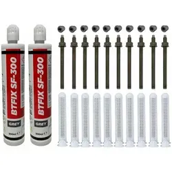 Schwerlast-Montageset M16x190 Edelstahl A4