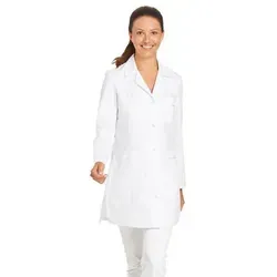 Kasack Damen Weiß, Größe 46 - Arbeits- & Schutzkleidung aus 65% Polyester und 35% Baumwolle, pflegeleicht und nach Öko Tex Standard 100 zertifiziert – ideal für den professionellen Einsatz.