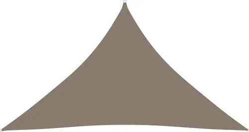 The Living Store Sonnensegel Oxford-Gewebe Dreieckig 5x5x6 m Taupe