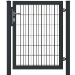 Fa-Bausysteme Gartentor voll Rahmen Anthrazit 1000 x 1400 mm - Gartenzäune, robustes Design für sicheren Zugang zu Ihrem Garten, ideal als Ergänzung für Ihren Gartenzaun.