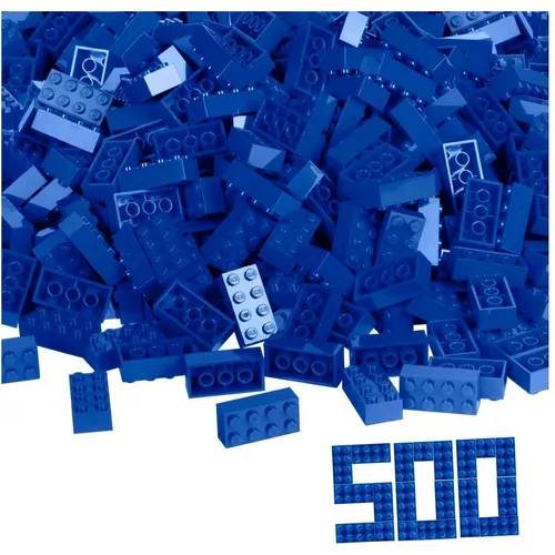 Androni 104118925 - Blox 500 blaue 8er Steine lose - Kreatives Spielzeug - Sonstige - Fördert die Kreativität und Feinmotorik, geeignet für Kinder ab 3 Jahren, ideal für imaginative Bauprojekte.