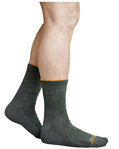vitsocks Herren Wandersocken MERINO WOLLE warme Wandern Socken, Merinowolle Trekkingsocken Outdoor Funktionssocken, olive-grau, 39-42