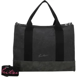 Fritzi aus Preussen Damen Tote Bag Canvas Black Shopper von Fritzi aus Preußen