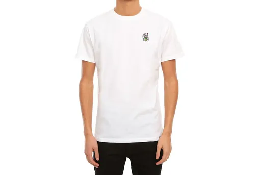 IRIEDAILY Herren T-Shirt - Bye Bye Tee in White, XL - T-Shirt aus Bio-Baumwolle mit einzigartigem Artwork von Goodmood, kleiner Brustpatch, vegan und nachhaltig produziert in Portugal.