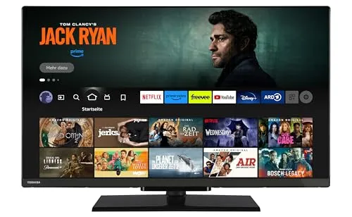 Toshiba 32 Zoll Fernseher Fire TV - HD-Ready, HDR, Smart TV mit Alexa Built-In, beeindruckende Bildqualität und grenzenlose Unterhaltung