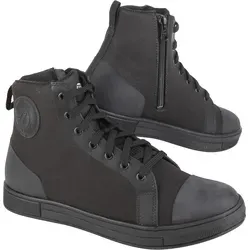 Modeka Pierce Motorrad Schuhe, schwarz, Größe 37 - Motorradstiefel mit TPU Knöchelverstärkung und atmungsaktivem Mikrofaser, ideal für sicheres Fahren und Komfort bei warmem Wetter.