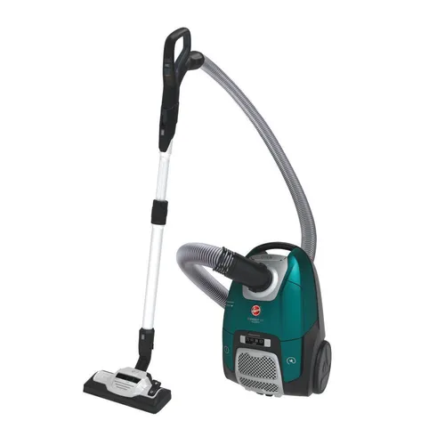 Hoover HE530ALG Bodenstaubsauger - Velvet Grün-Tech Grau 700 W - Staubsauger mit 3,5 l Beutelkapazität und HEPA-Filter für hervorragende Hygiene. Mit LED-Anzeige und 10 m Aktionsradius ideal für alle Bodenarten.