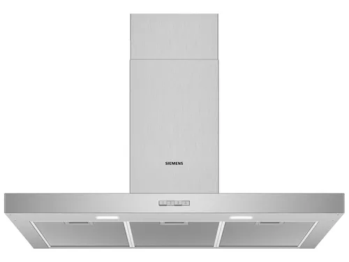 Siemens LC94BBC50 Wandhaube 90 cm Edelstahl - Dunstabzugshaube mit 90 cm Breite und kraftvoller Luftleistung von 365 m³/h, ideal für eine saubere Küche bei nur 64 dB(A) Geräuschpegel.